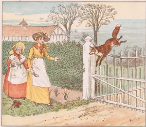 Liška skočí přes farářovu bránu od Randolph Caldecott