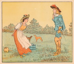 Pak si tě nemůžu vzít, má krásná služko!, c1882. od Randolph Caldecott