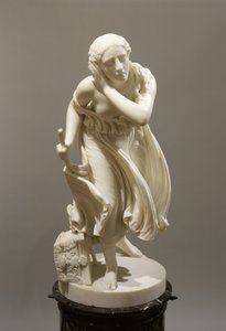 Nydia, Slepá květinka z Pompejí, kolem roku 1888 (mramor) od Randolph Rogers