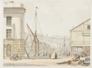 Hotel de Paris, Dover (inkoust a akvarel na papíře)