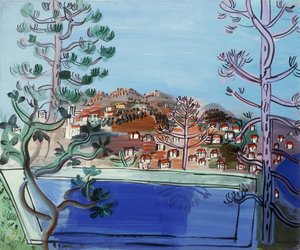 Bazén v Golfe Juan; Le Reservoir a Golfe Juan od Raoul Dufy