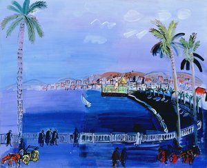 Baie des Anges, Nice, asi 1926 (olej na plátně)