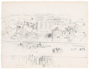 Dostihové závodiště Epsom od Raoul Dufy