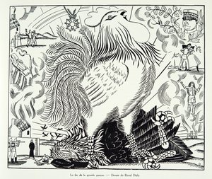Konec Velké války, z knihy Histoire de la Troisieme Republique, díl I, Politické dějiny, vyd. 1933 (litografie) od Raoul Dufy
