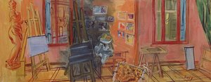 La Frileuse, Studio in Perpignan od Raoul Dufy