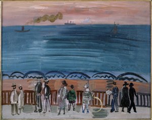 "Pláž v Sainte-Adresse od Raoul Dufy