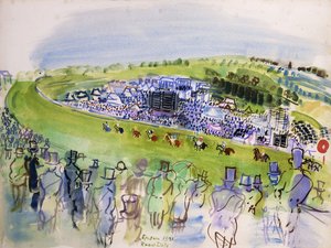 Le Jour du Derby (Epsom, Royal Enclosure) od Raoul Dufy