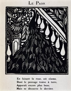 Le peacock - in "Le Bestiaire ou cortege d