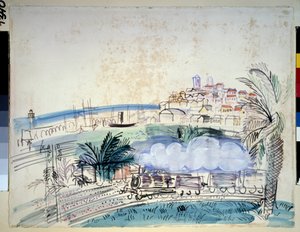 Železnice má Antibes od Raoul Dufy