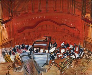 Červený orchestr s tympanistou; L