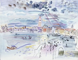 Riva degli Schiavoni, Benátky od Raoul Dufy