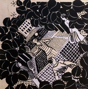 Tenis (tužka a kvaš na papíře) od Raoul Dufy