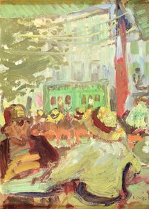 Kavárna Terrace v Martigues od Raoul Dufy