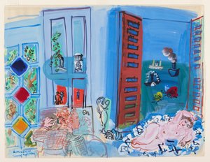 Umělcův ateliér (akvarel) od Raoul Dufy