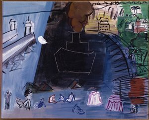 Černý náklad (olej na plátně, 20. století) od Raoul Dufy