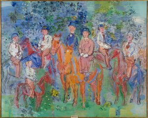 Jezdci v lese od Raoul Dufy