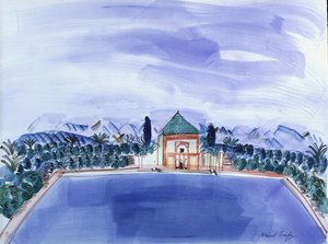 Bazén v Menara od Raoul Dufy