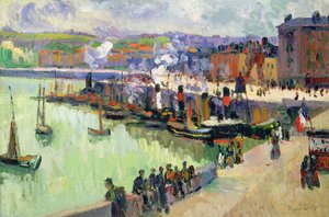 Přístav (olej na papíře) od Raoul Dufy