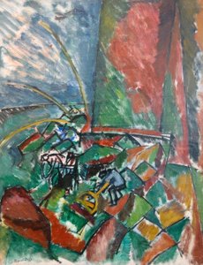 S vlečnými sítěmi u mostu v Le Havru od Raoul Dufy