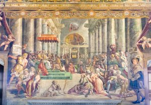 Donation of Constantine, circa 1520 od Raphael (1483 1520) (& studio)