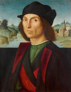 Portrét muže par Raphael (1483-1520), cca 1502-1504 - Olej na dřevě, 47,5x37,2 - Lichtenštejnské muzeum od Raphael