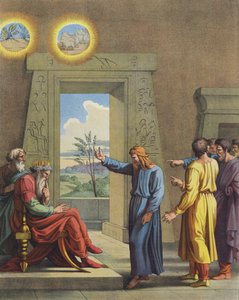 Josef vykládá faraonovy sny (barva lito) od after Raphael