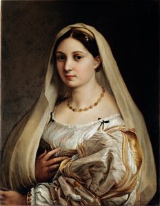 Portrét dámy s názvem Voilee Painting od Raphael