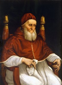 Portrét papeže Julia II. (1503-1513). Obraz od Raphaela (Raffaello Sanzio). Florencie, muzeum Uffizi. od Raphael