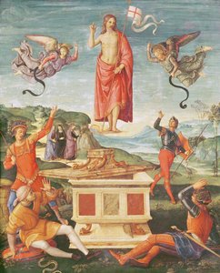 The Resurrection of Christ, c.1502 (olej na panelu) od Raphael