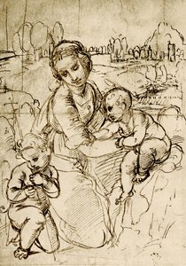 Madona s dítětem se svatým Janem od Raffaello Sanzio Raphael