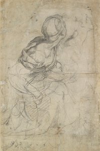 Studie pro dvě klečící ženy, c1500-1520 od Raphael