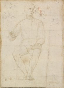 Studie sedícího muže, počátek 16. století od Raphael