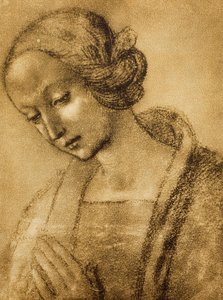 Panna, kresba Raphael. Gabinetto dei Disegni e Stampe, Galerie Uffizi, Florencie od Raffaello Sanzio Raphael