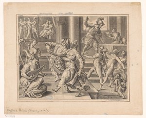 Party společnost od Raphael Custos (attributed to)