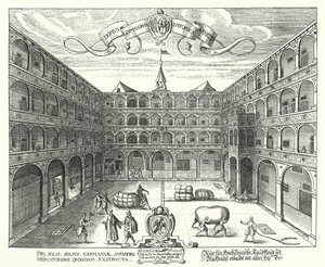 Fondaco dei Tedeschi, sídlo německých obchodníků v Benátkách od Raphael Custos