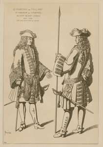 Maršál z Tallardu a pan Laubanie v táboře před bitvou u Landau, listopad 1703