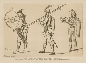 Muži ve zbrani Benátek, konec 15. století od Raphael Jacquemin