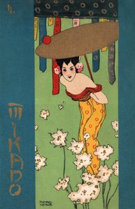 Gejša, kolem roku 1900 (ilustrace) od Raphael Kirchner