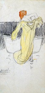 Zrzavá žena ... v koupelně, c1900-1917