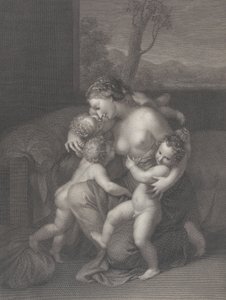 Charita se třemi malými dětmi, 1795.
