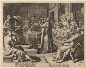 Heliogabalus a moudré ženy, 1589.