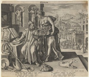 Honor, 1591 od Raphael Sadeler the Elder