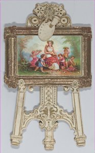 Valentine - Stojací stojan, chromolitografovaná rodina, 1873. od Raphael Tuck and Sons