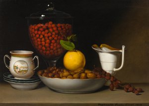 Zátiší – Jahody, ořechy atd., 1822.