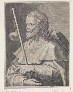 Apoštol Jakub Větší Kristus, Marie a dvanáct apoštolů (název série) od Raphaël Sadeler (I)