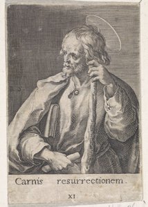 Apoštol Jakub Menší Kristus, Marie a dvanáct apoštolů (název série) od Raphaël Sadeler (I)