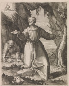 František z Assisi dostává stigmata