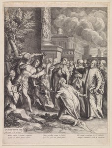Vzkříšení Lazara od Raphaël Sadeler (I)