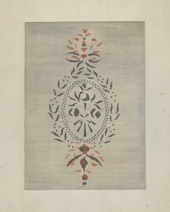 Detail stěny podle šablony, c. 1937. od Ray Holden
