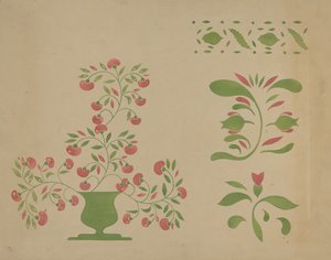 Šablona nástěnná dekorace, c. 1936. od Ray Holden